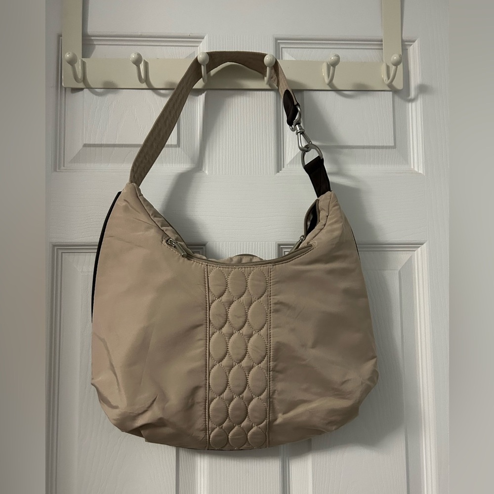 Lug Taupe Quilted Hobo Bag - Picture 2 of 4
